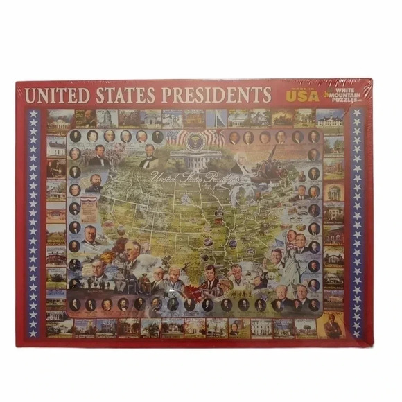 White Mountain Other - United States Presidents Picture Puzzle, White Mountain #549, New, 1000 pcs